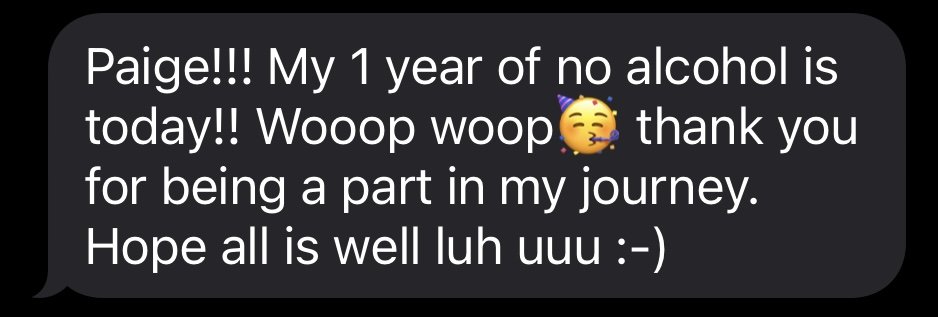 A message from a client