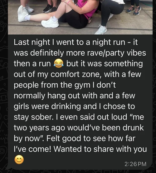 A message from a client