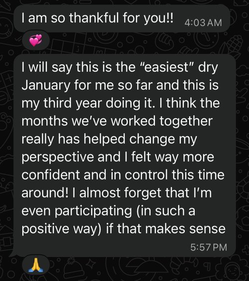 A message from a client