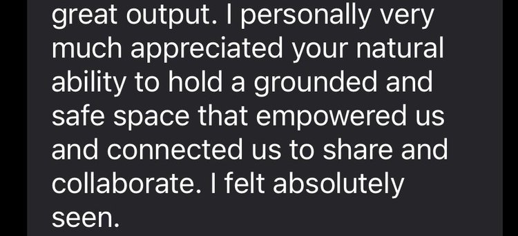 A message from a client