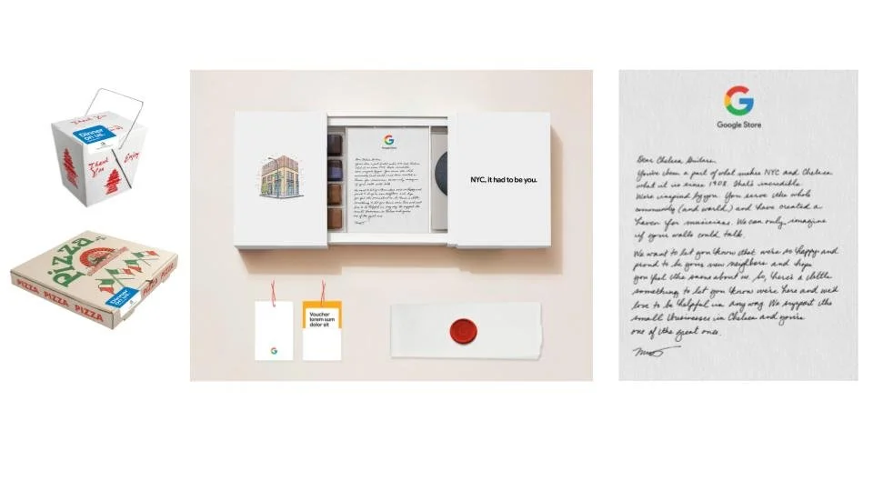 Small Business Kits were sent to local SMBs in the Chelsea neighborhood