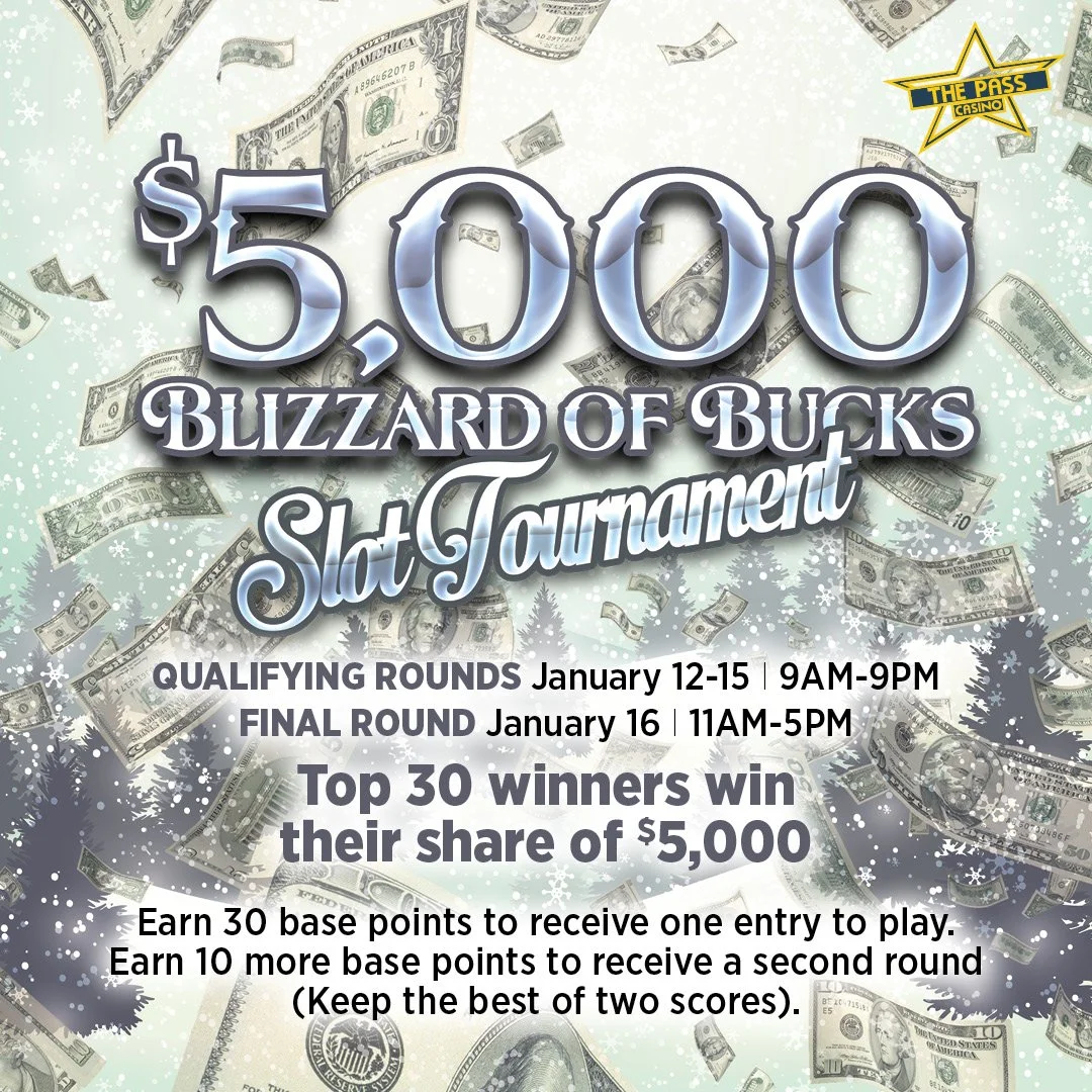 $5,000 Blizzard of Bucks Slot Tournament