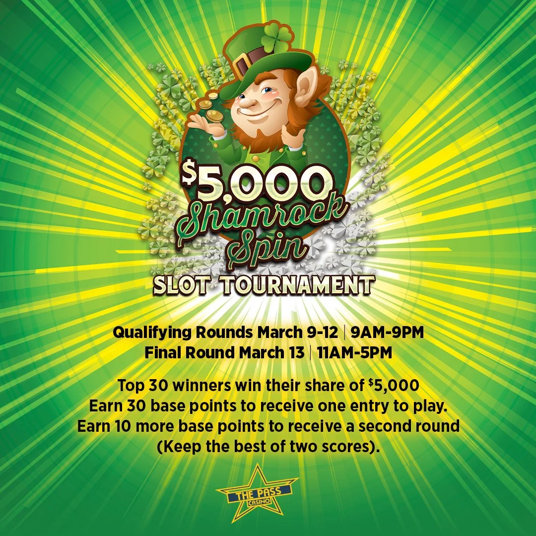 $5,000 Shamrock Spin Slot Tournament