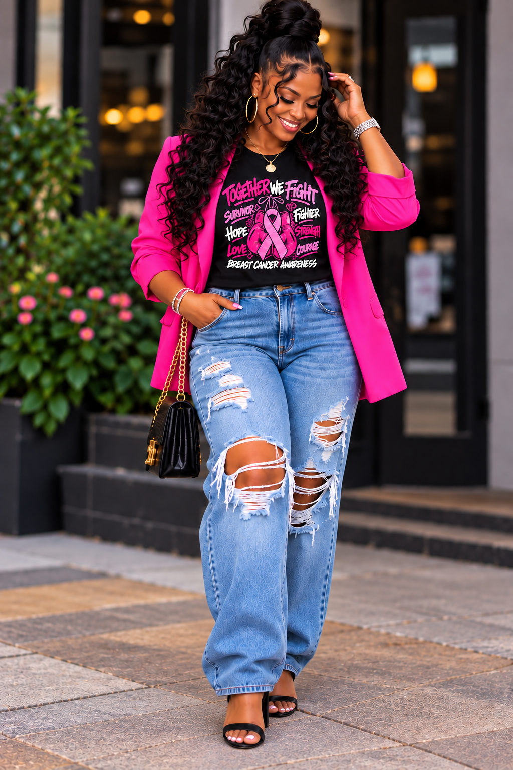Urban Pink Power Fashion Portrait.png