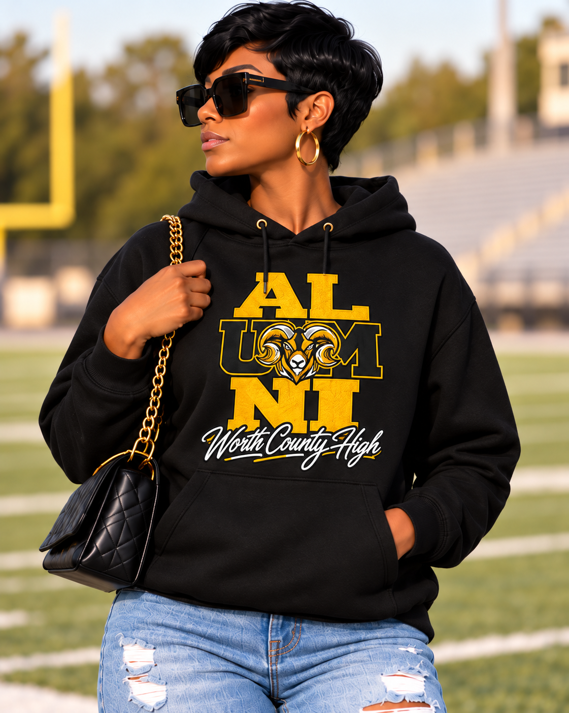 Black hoodie with gold ram logo.png