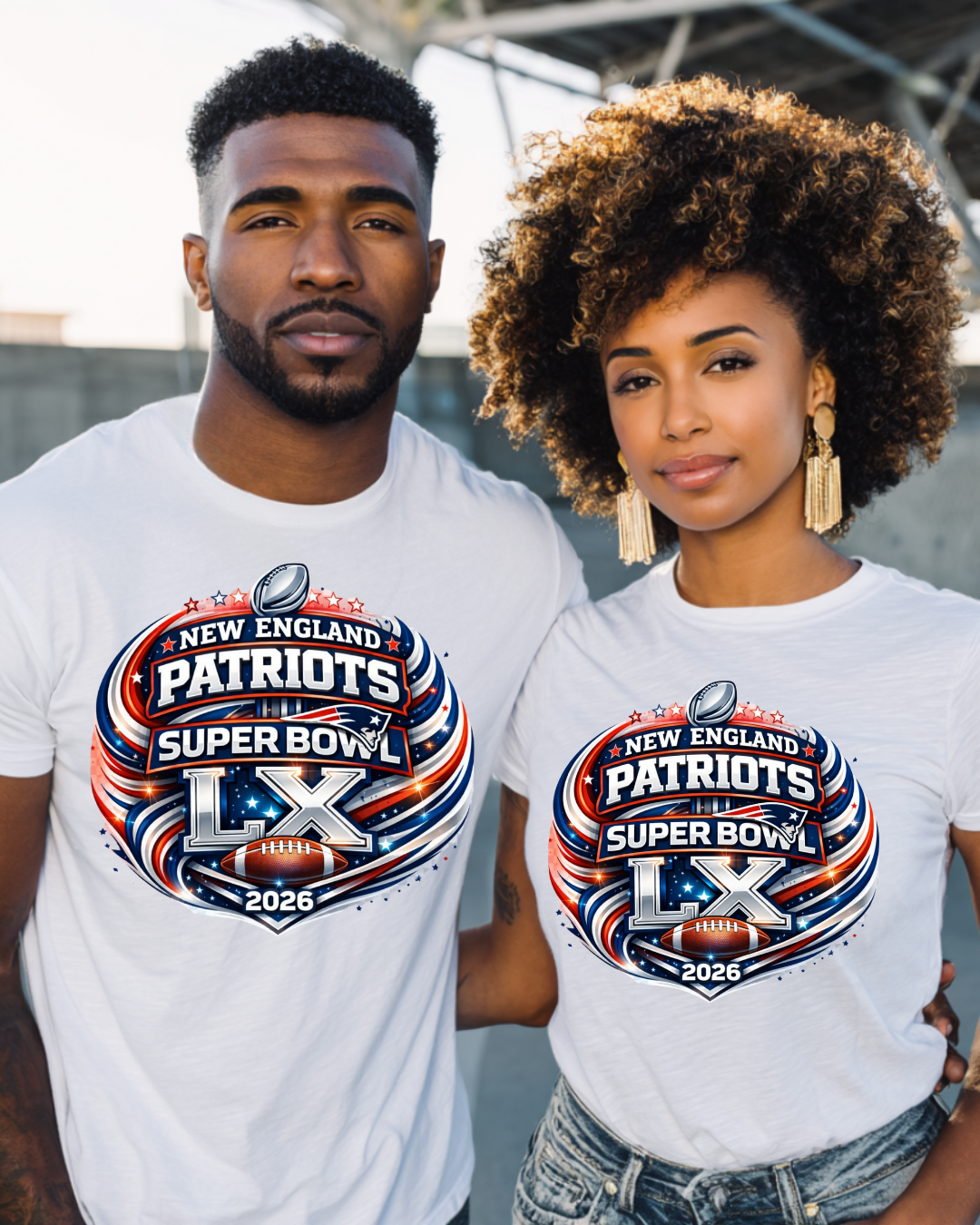 New England Patriots Super Bowl LX T-Shirt
