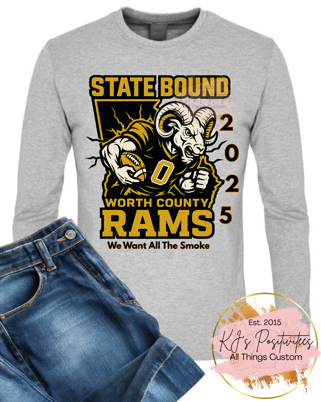 Rams State Bound Long Sleeve Tee