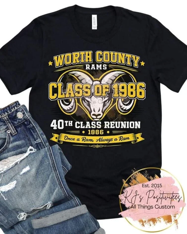 1986 Class Reunion Throwback Tee