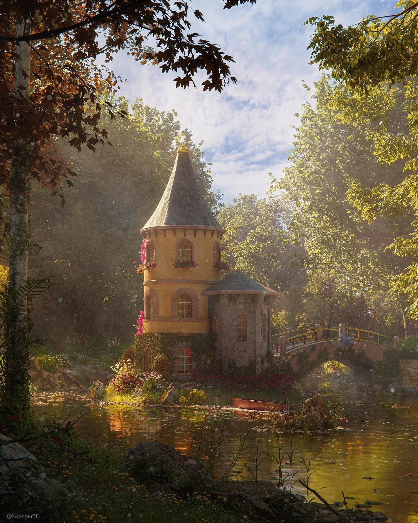 Hidden Tower - Timelapse, Assets, PSD and Full res</a>