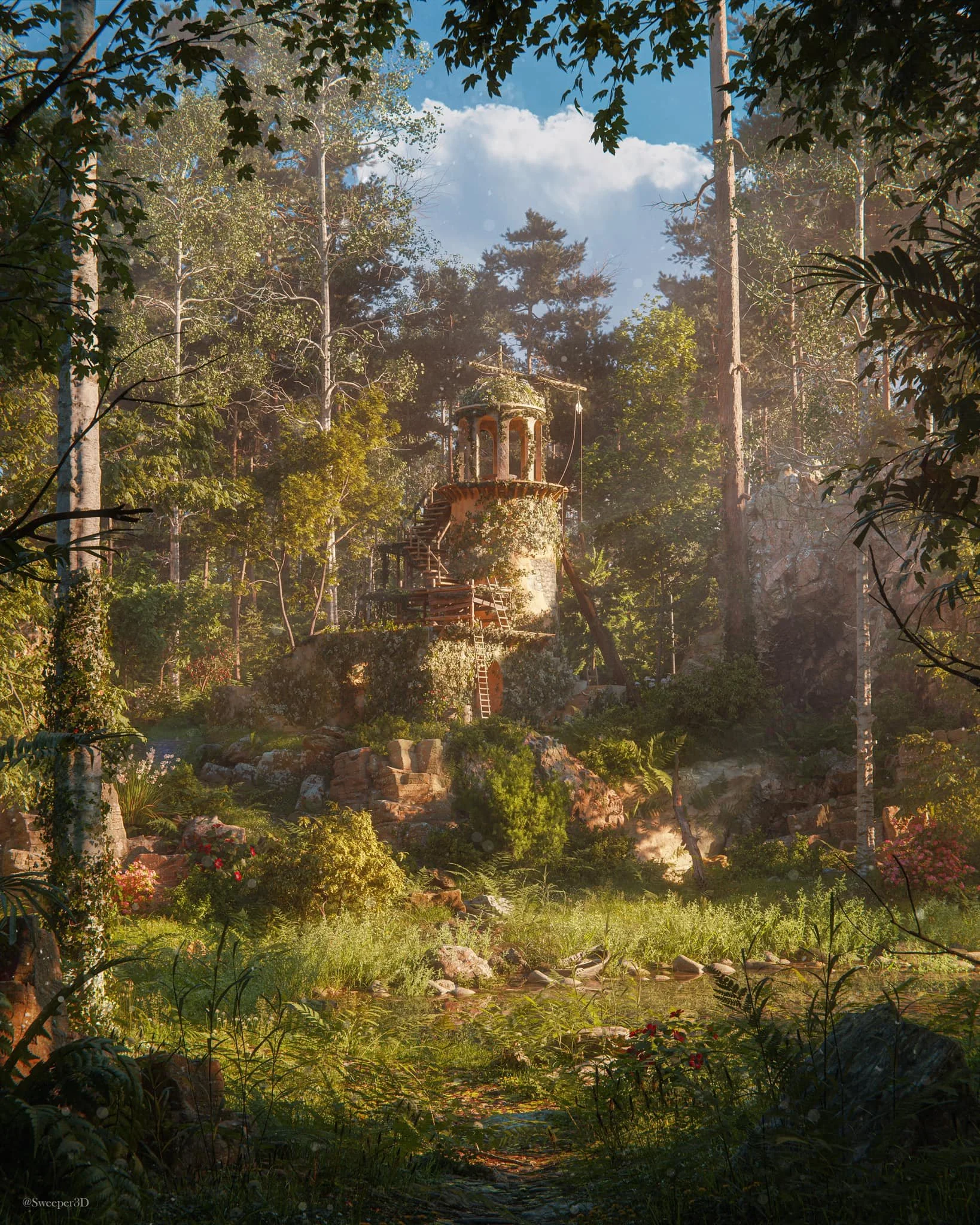 Verdant Tower - Process Video and PSD</a>