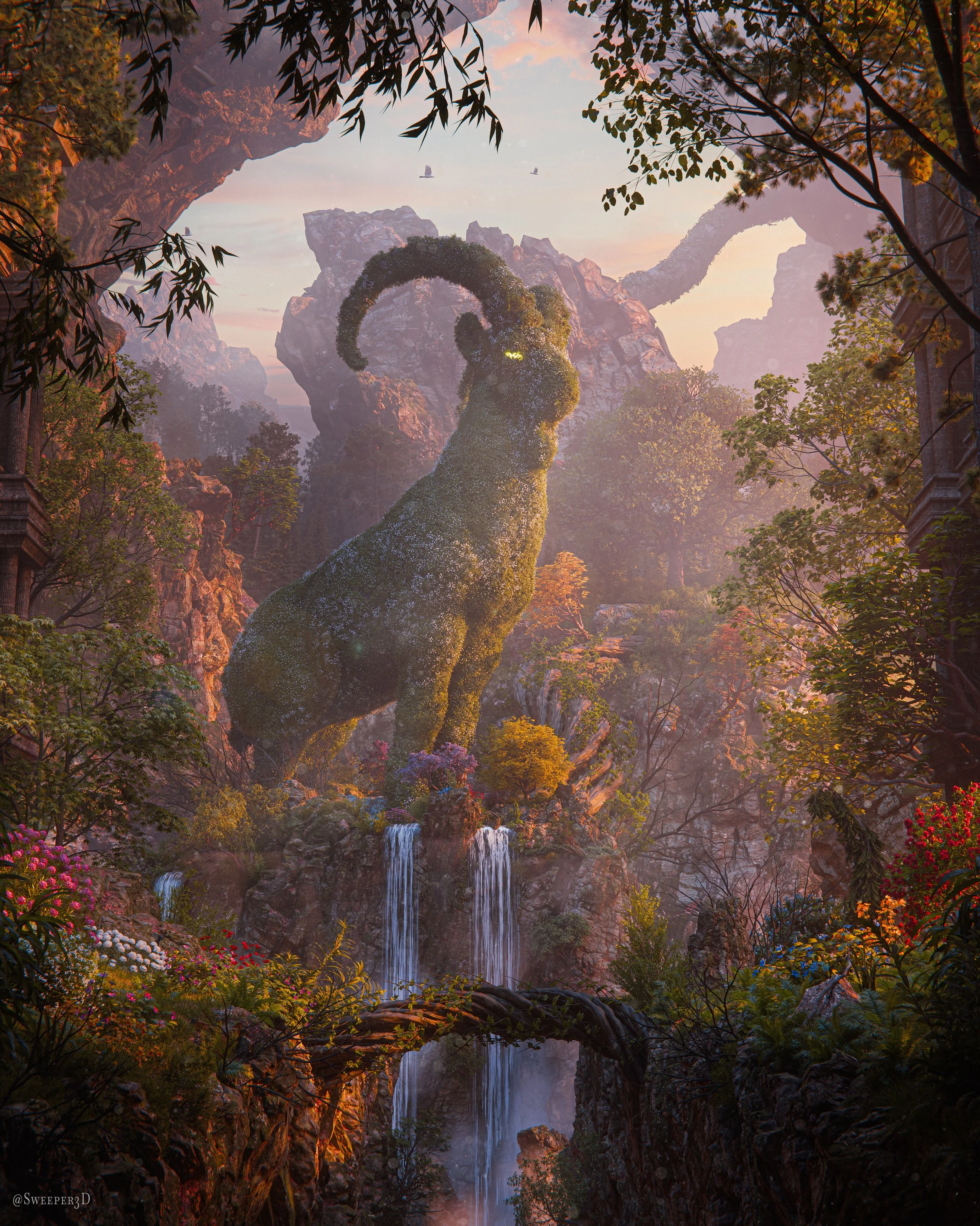 Guardian of the Falls - Process Video, Project File &amp; PSD