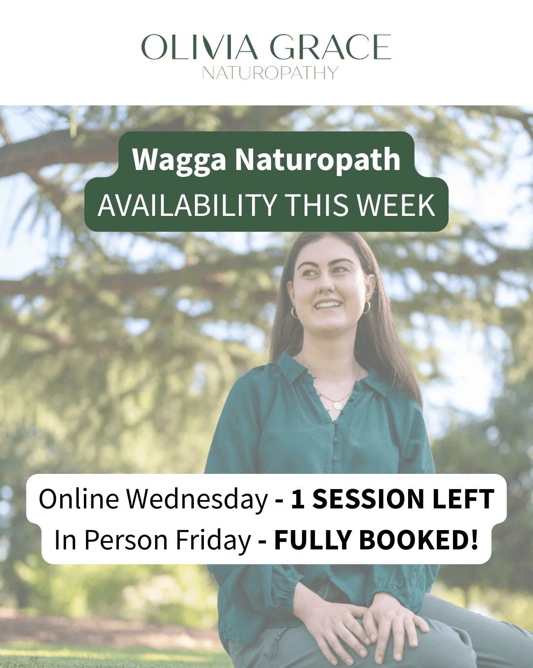 Wagga naturopath - appointments this week 💚

Are your blood tests coming back &ldquo;normal&rdquo; but you&rsquo;re still feeling exhausted, hormonal and bloated?

If you feel like something is being missed, this is your reminder that there is alway