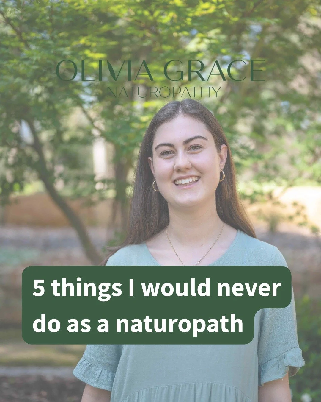 5 things I would never do as a naturopath

As a leader in holistic health, my role is to combine the science of biochemistry and nutrition with the art of natural medicine. That means supporting you with integrity, clarity and compassion. Here are fi