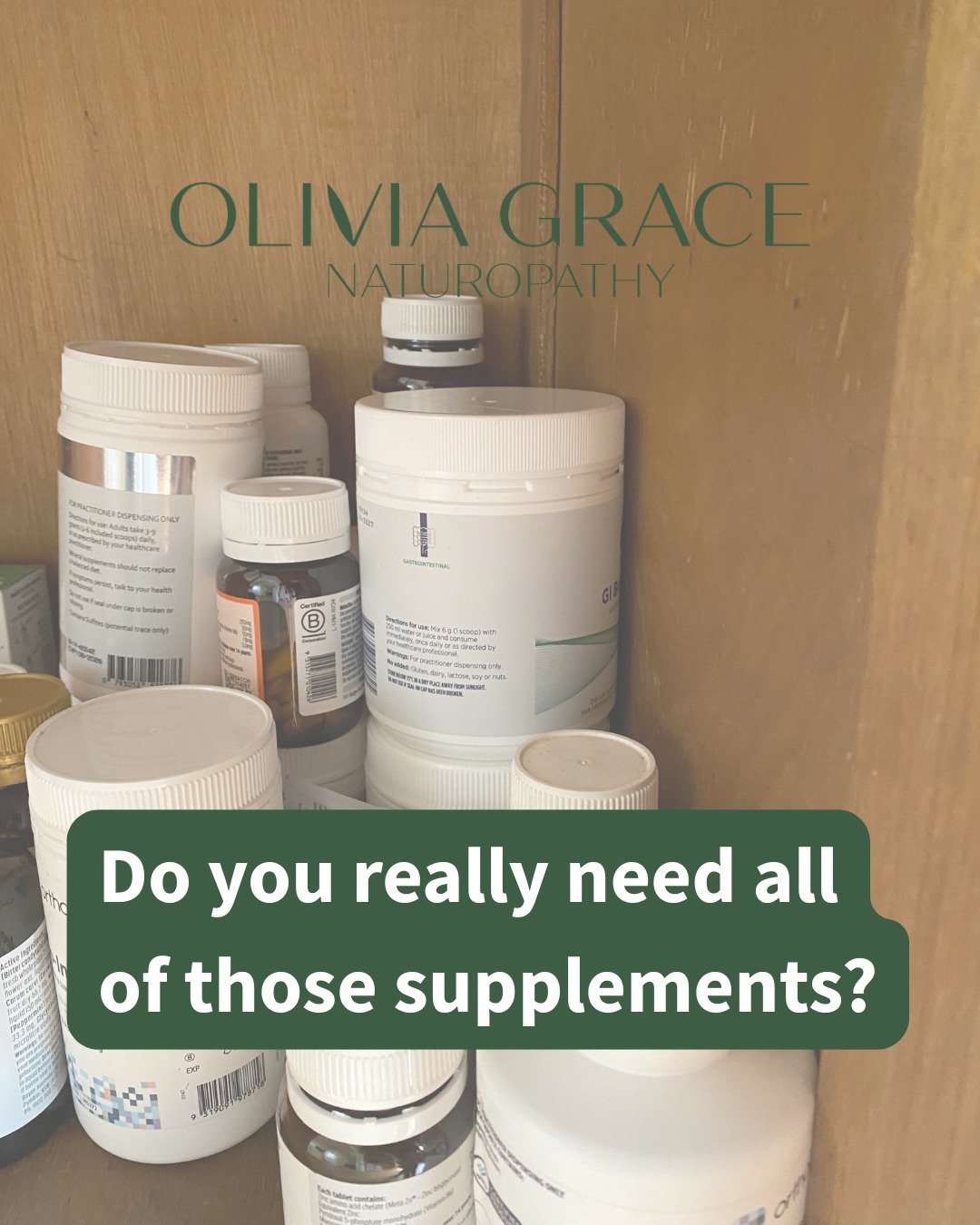 Do you really need all of those supplements?

The supplement industry is inundated with products. Some are research backed. Others are built on trends, fads and influencers designing products. No wonder it feels overwhelming!

Take THIS for gut healt