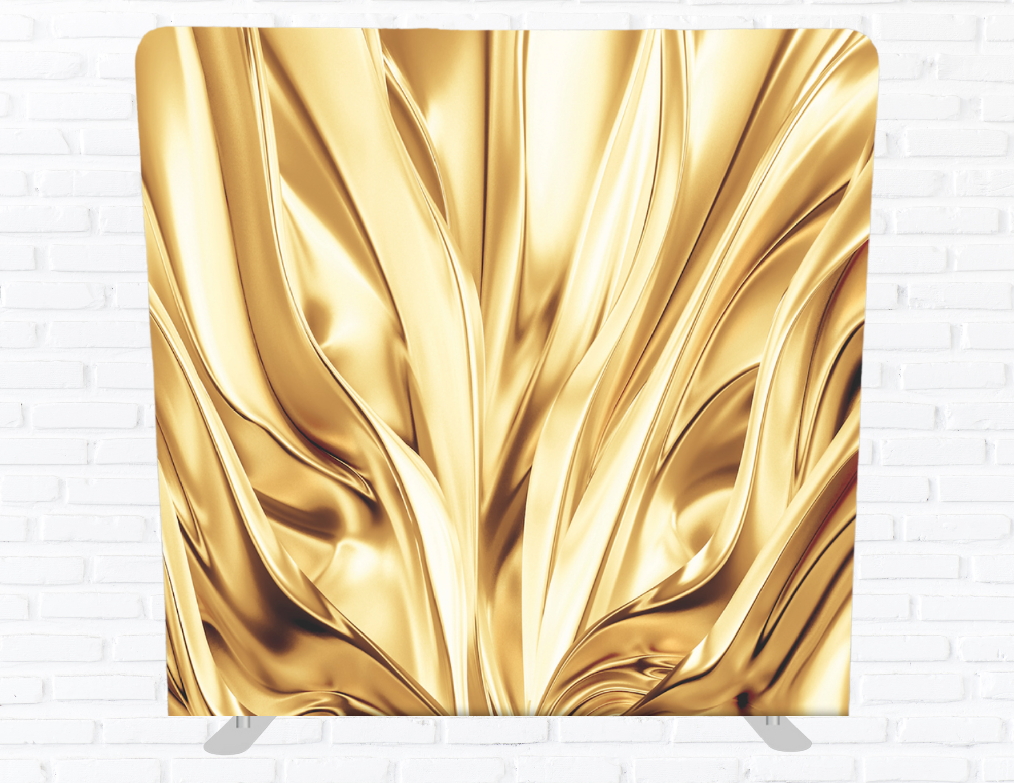 Elegant Gold Silk Backdrop