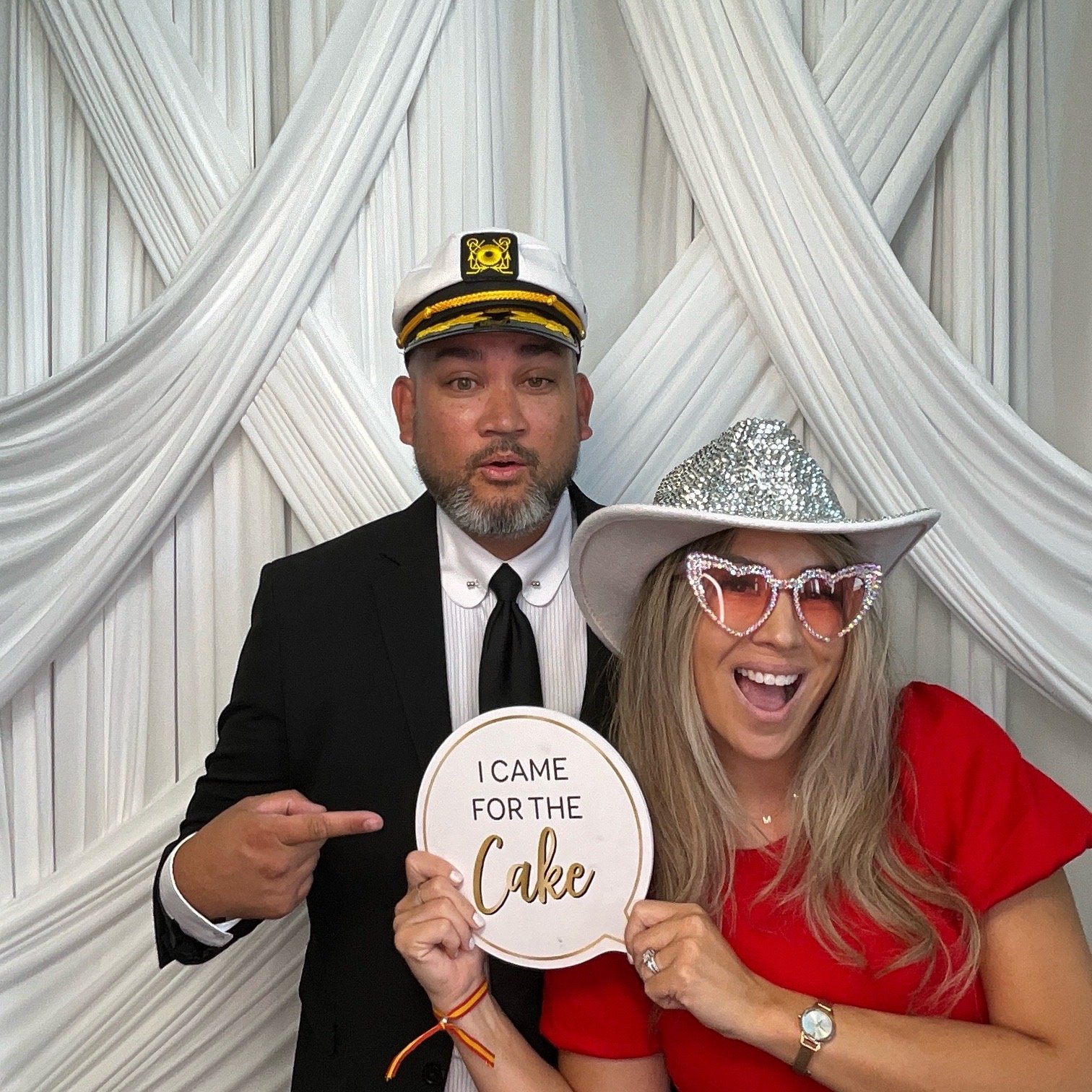 Chic drapery backdrop poses