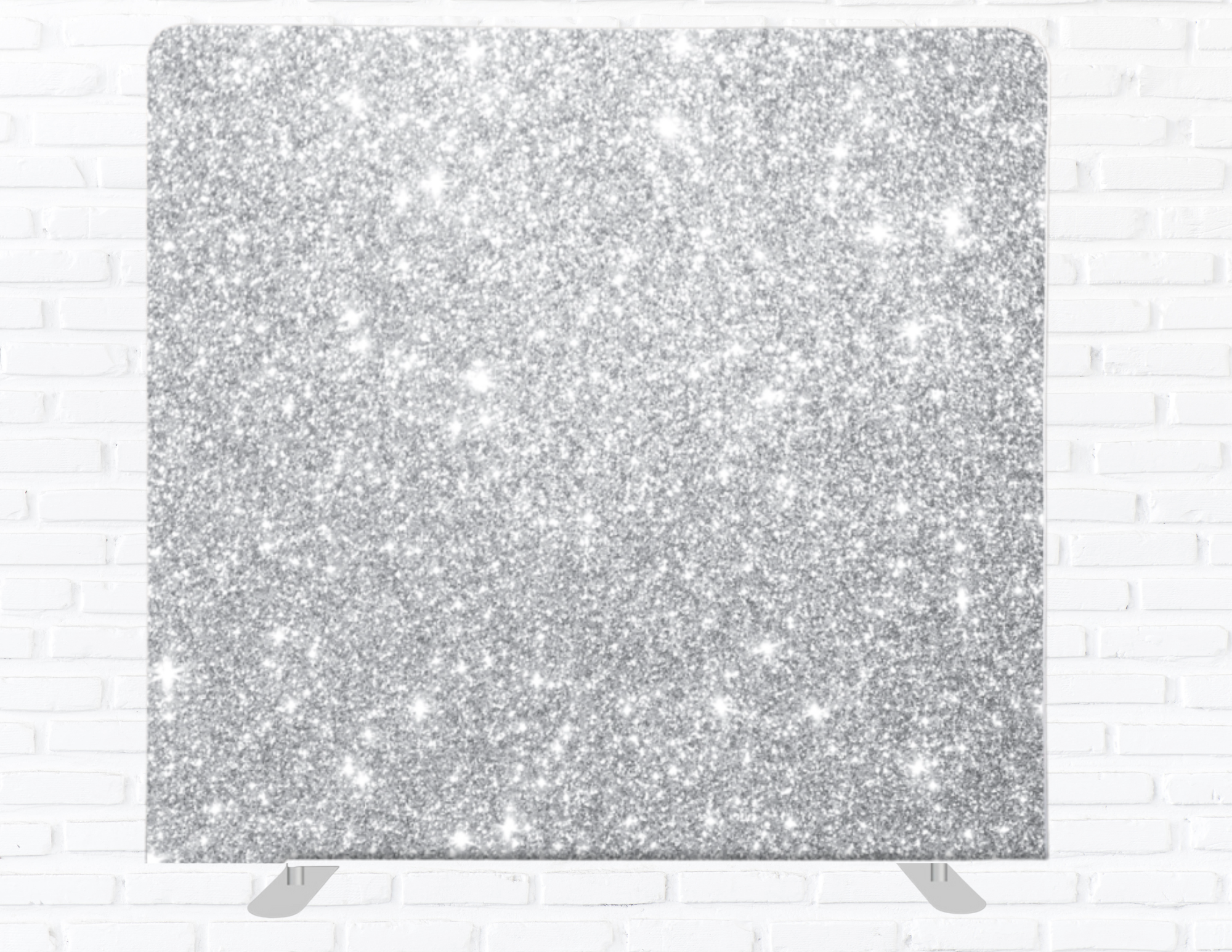 Chic Silver Sparkle Backdrop