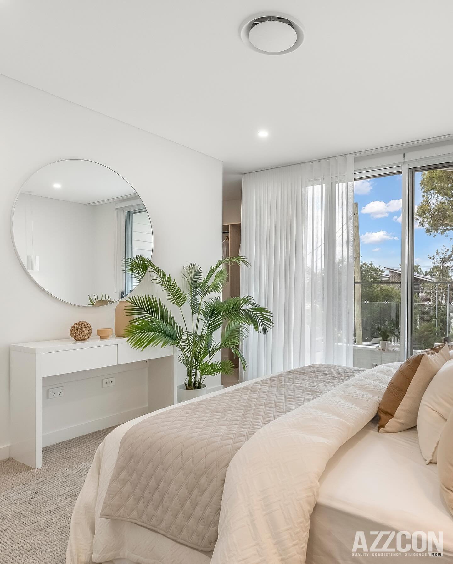 A tranquil space to find peace before the day starts. 

This master bedroom design, complete with a spacious sunlit balcony and large sliding doors allows you to embrace the outdoors from the comfort of your bedroom.

Swipe across to see more.

📞 04