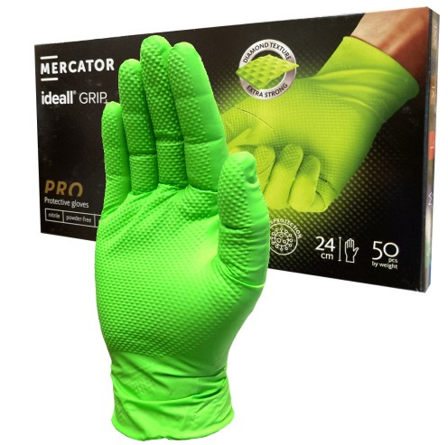 MERCATOR Ideall GRIP Green Protective Gloves