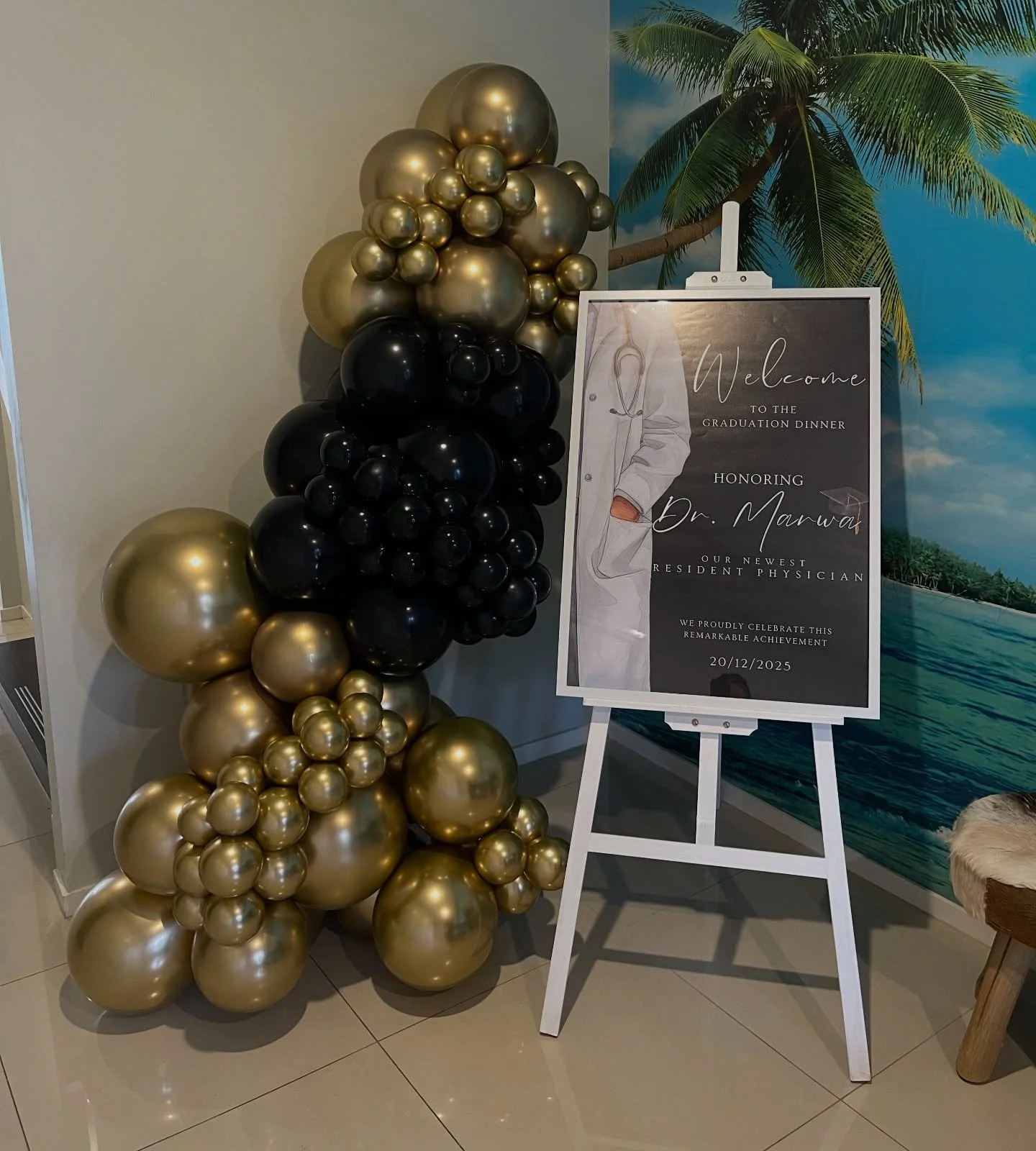 Congratulations to Dr Marwa 🎓

Welcome Sign with Balloon package featured. 

🎈 For bookings please visit our website 
💻 www.hypehouseevents.com.au
📧 Hypehouse.events@outlook.com

#WelcomeSign #congratulations