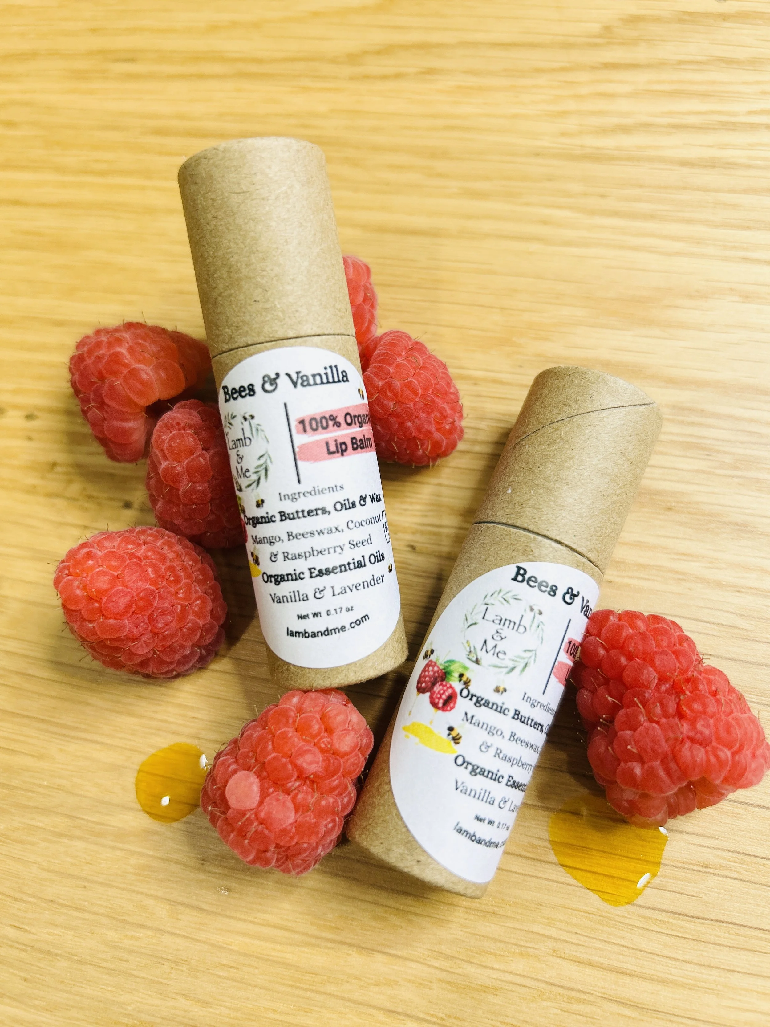 100% Organic Bees & Vanilla Lip Balm