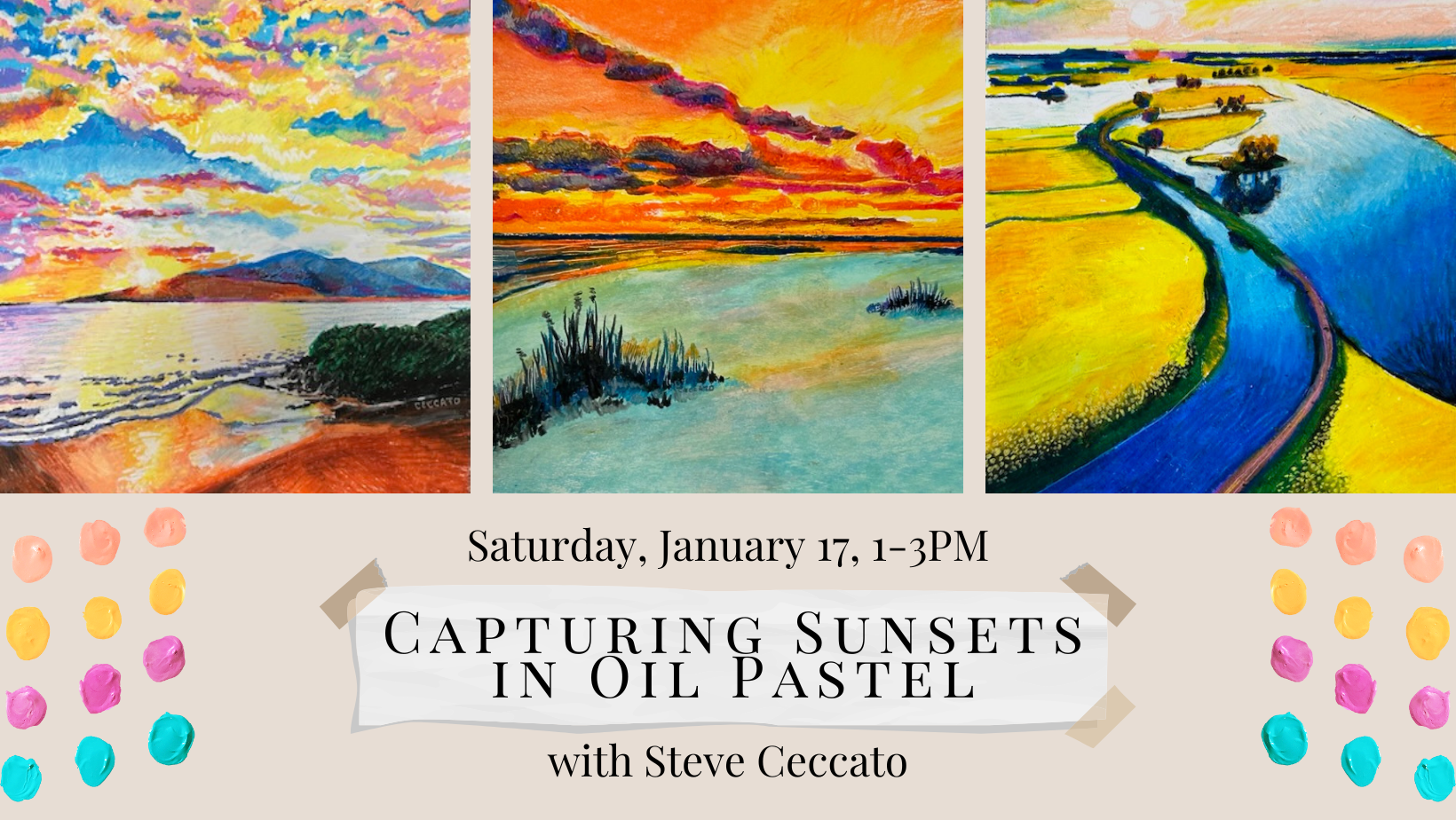 Capturing Sunsets in Oil Pastel Class