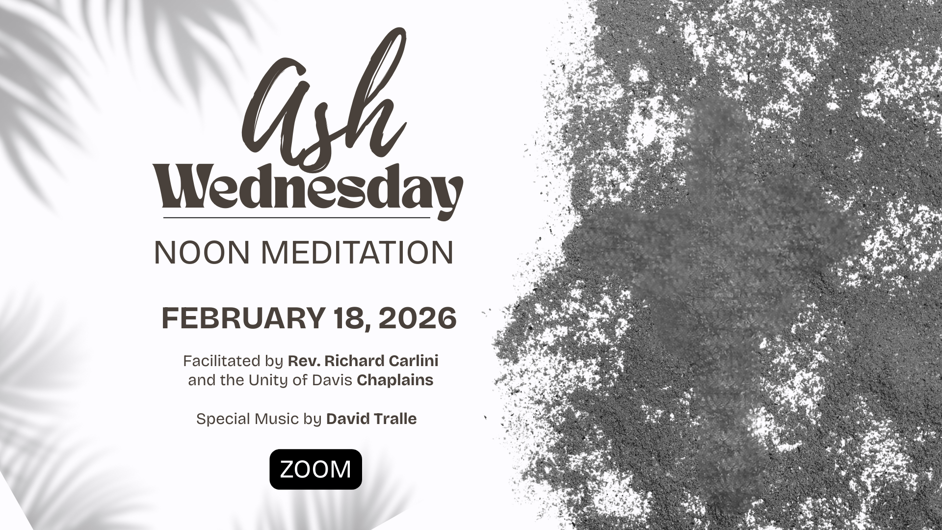 Ash Wednesday Noon Meditation