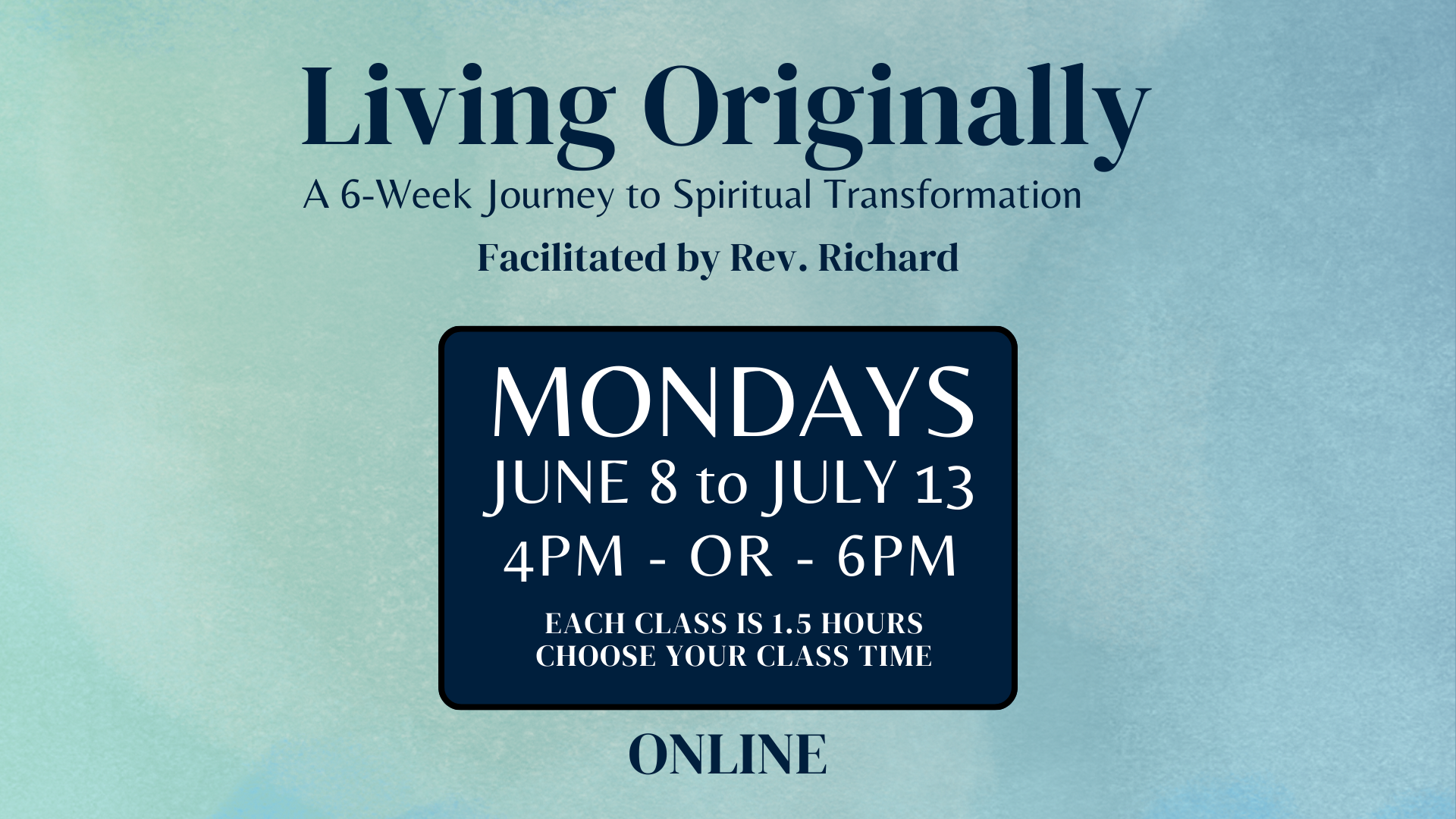 Living Originally: A 6-Week Journey to Spiritual Transformation