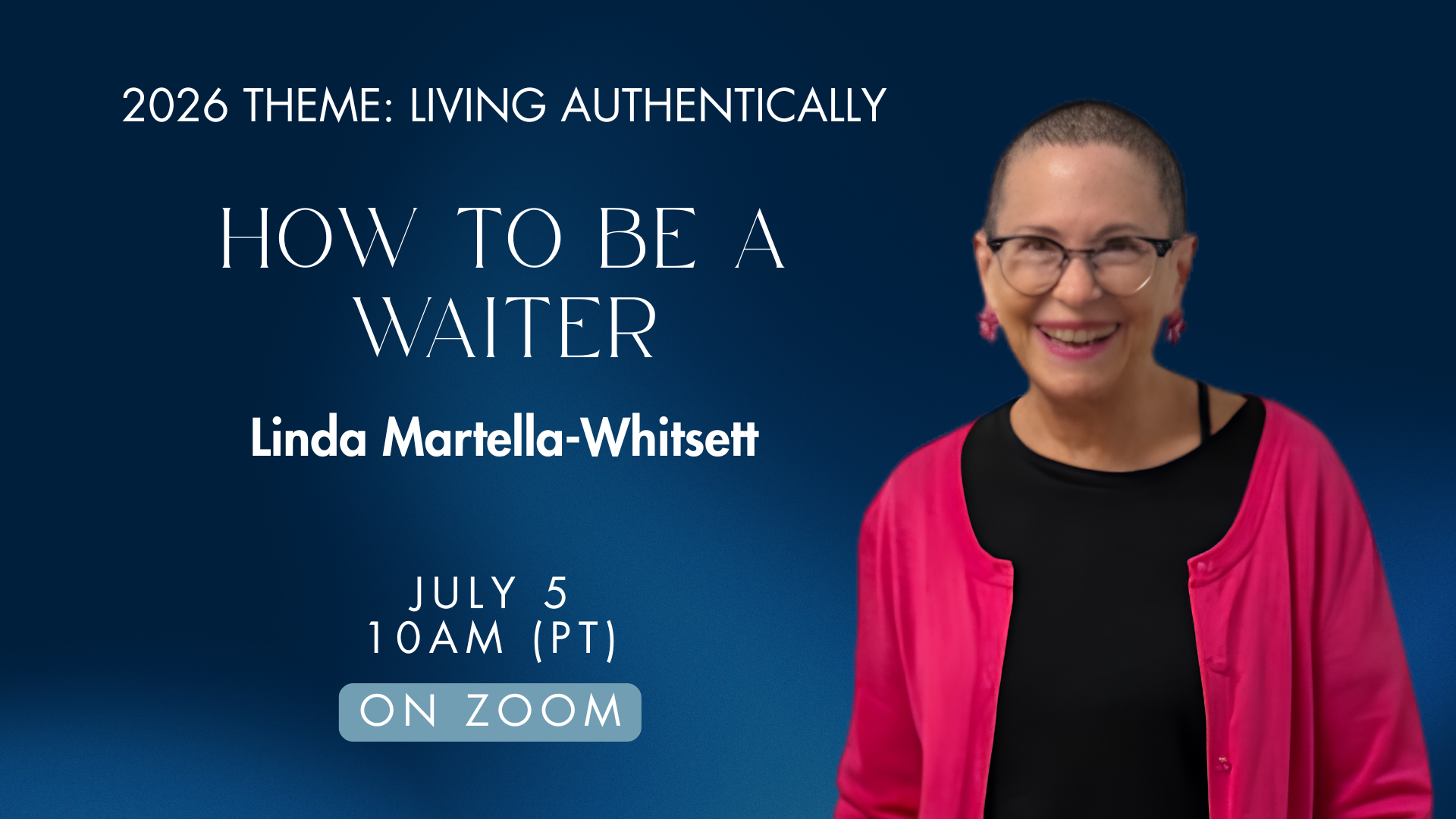 Sunday Gathering | How To Be A Waiter with Linda Martella-Whitsett