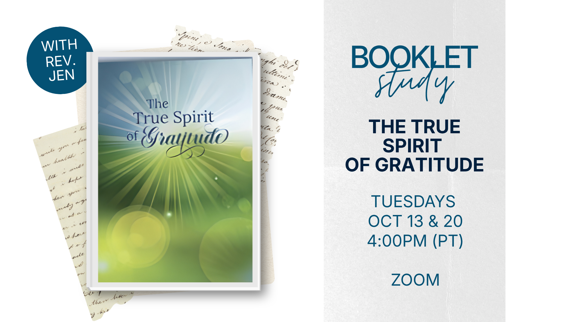 BOOKLET STUDY: The True Spirit of Gratitude