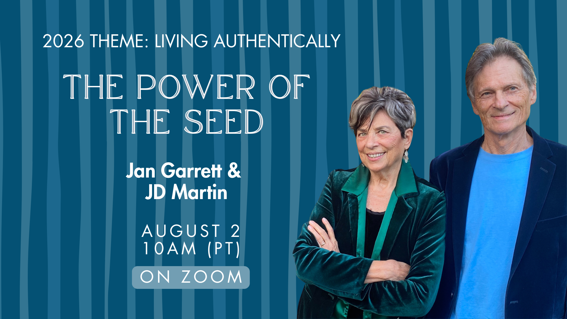 Sunday Gathering | The Power of the Seed | Talk and Music with JD Martin &amp; Jan Garrett