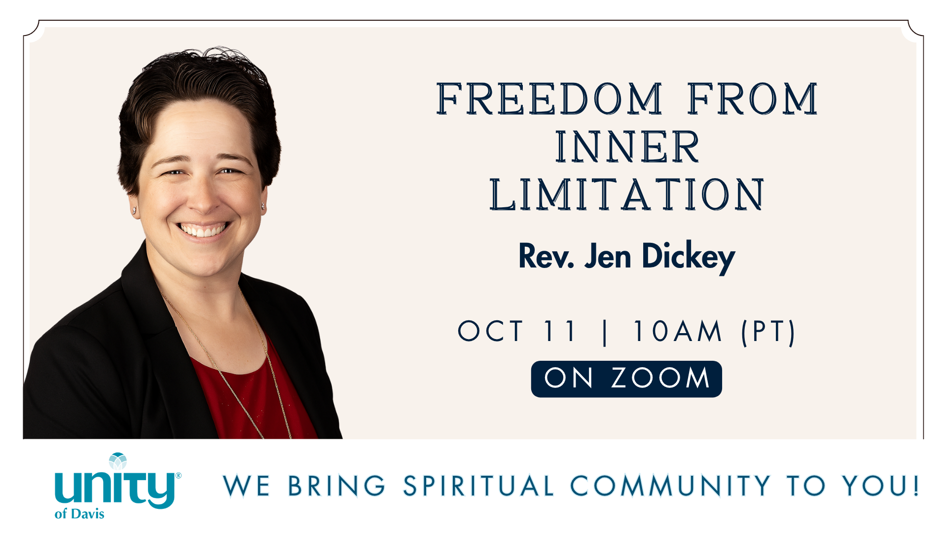 Sunday Gathering | Freedom from Inner Limitation with Rev. Jen Dickey