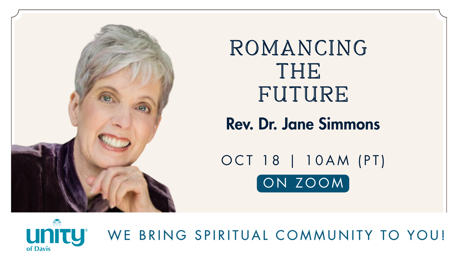 Sunday Gathering | Romancing the Future with Rev. Dr. Jane Simmons