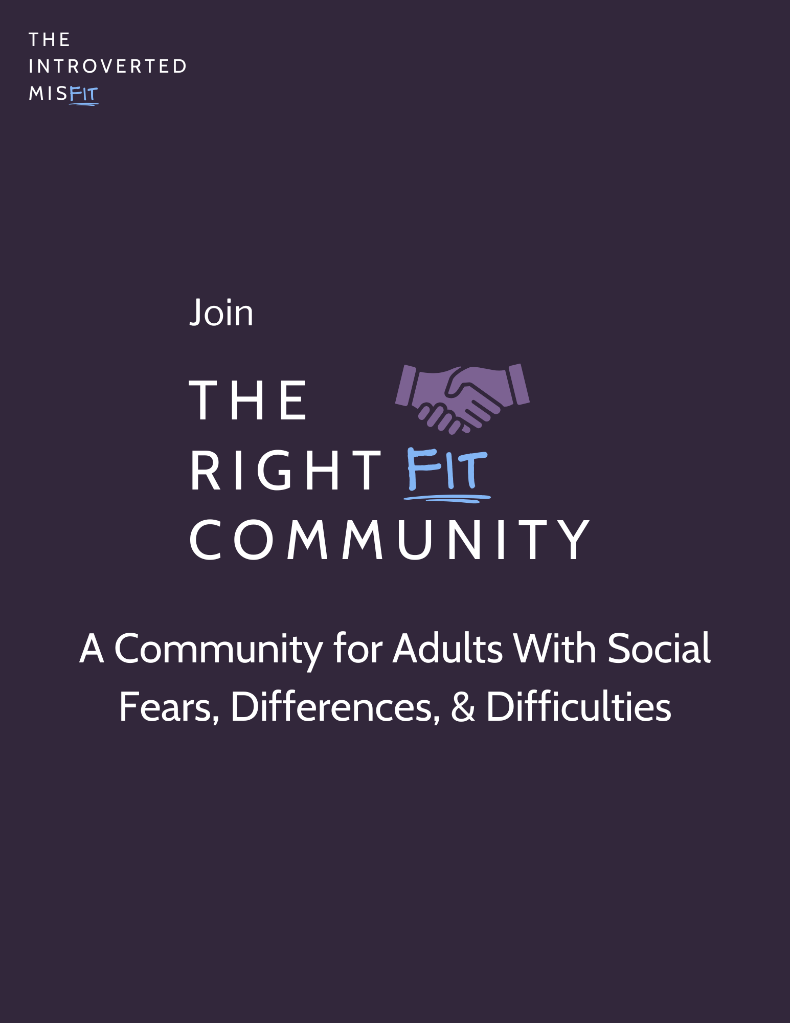 Join The Right Fit Community