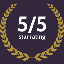 Five out of five star rating