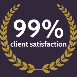 99% client satisfaction