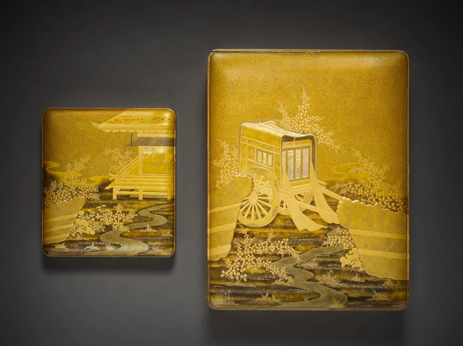 A fine japanese lacqured gold box photographed by commercial photographer Tom MacDonald