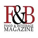 F&B Food & Beverage Magazine logo with red and black lettering.