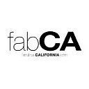 Text reading 'fabCA' with smaller text 'California' underneath, in black and gray font.