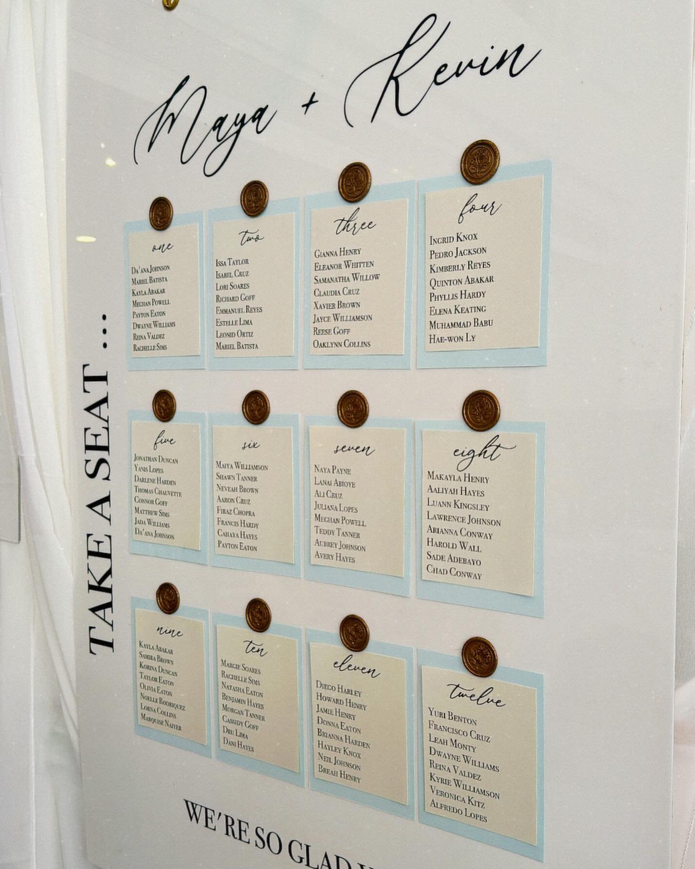 simple seating chart | it&rsquo;s the little things