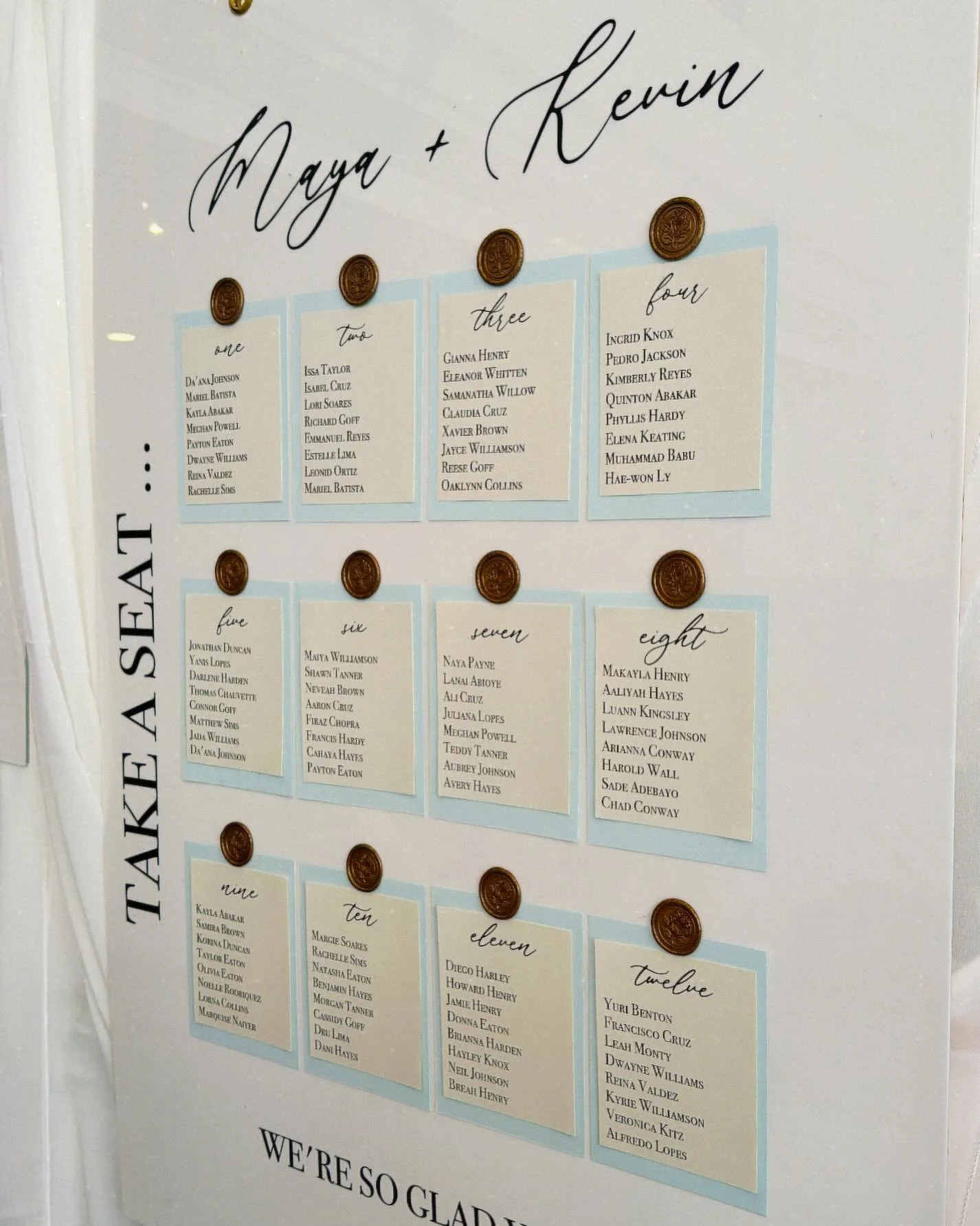 simple seating chart | it&rsquo;s the little things