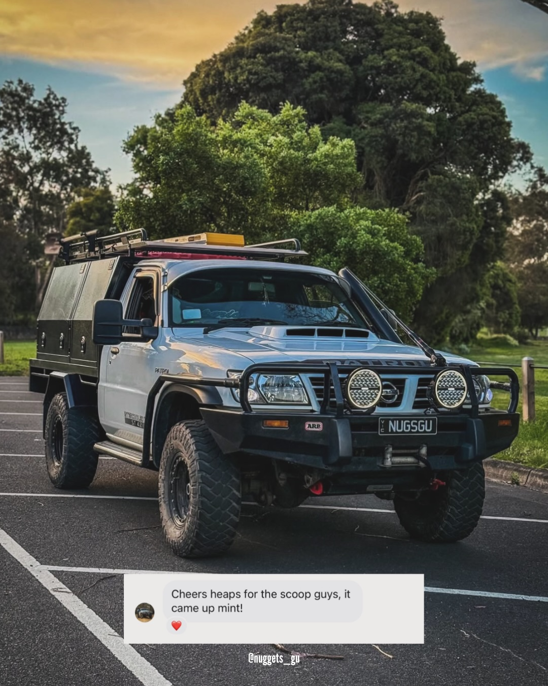 Nissan Patrol GU 1,2,3 Offroad Fibreglass Bonnet Scoop