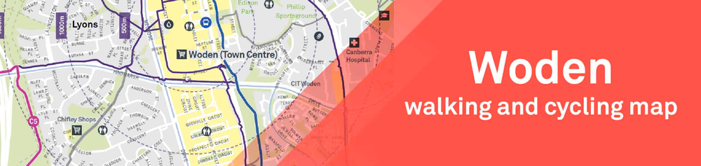 Woden walking and cycling map