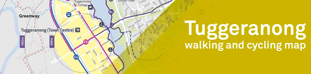 Tuggeranong walking and cycling map