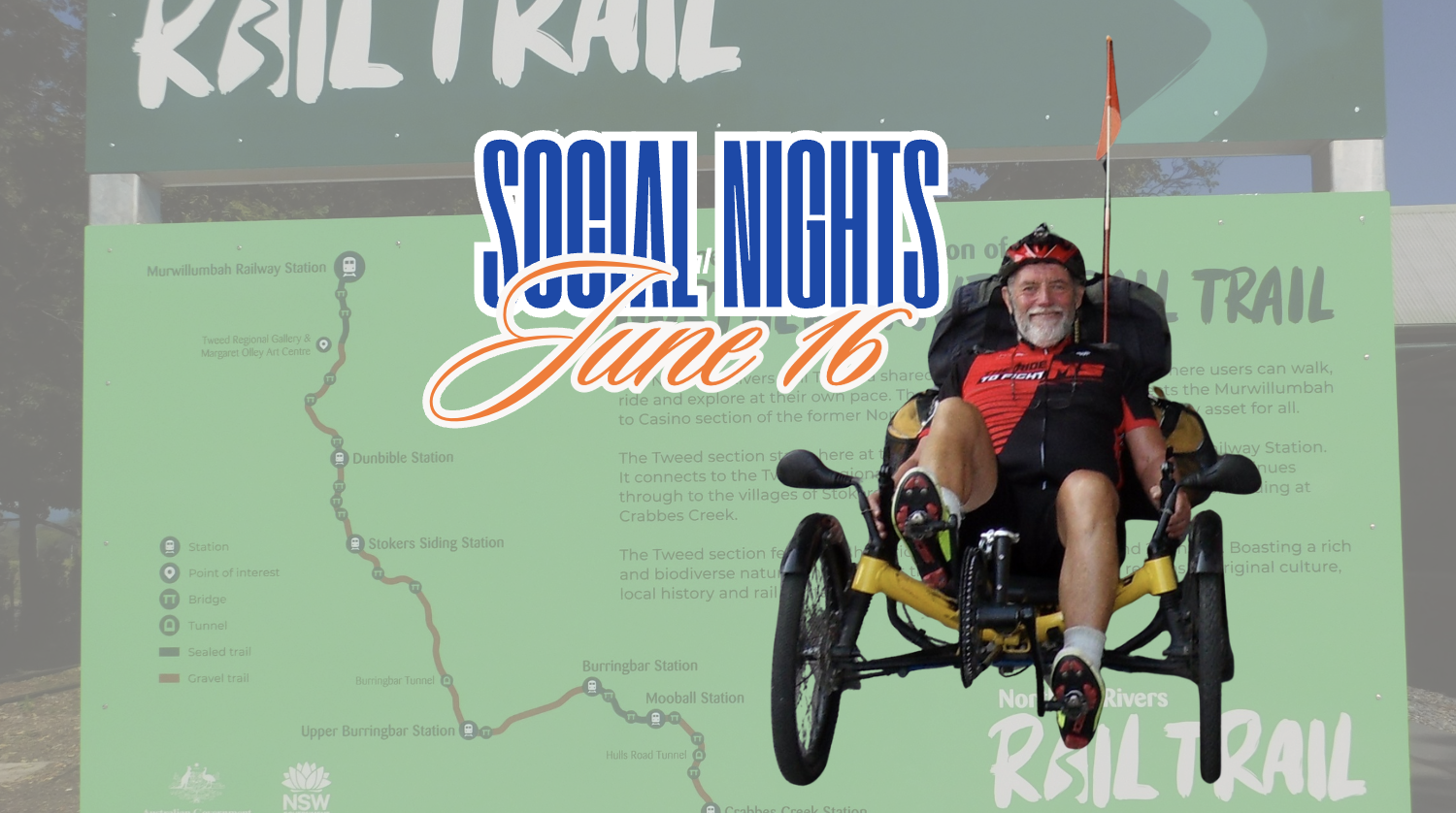 Social Nights: Riding the Northern Rivers Rail Trail