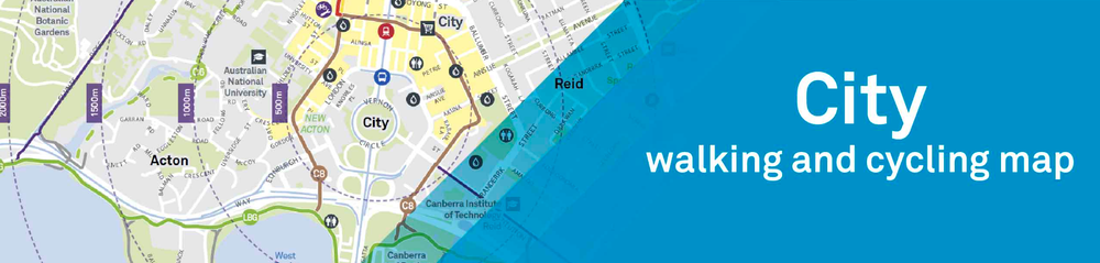 City walking and cycling map