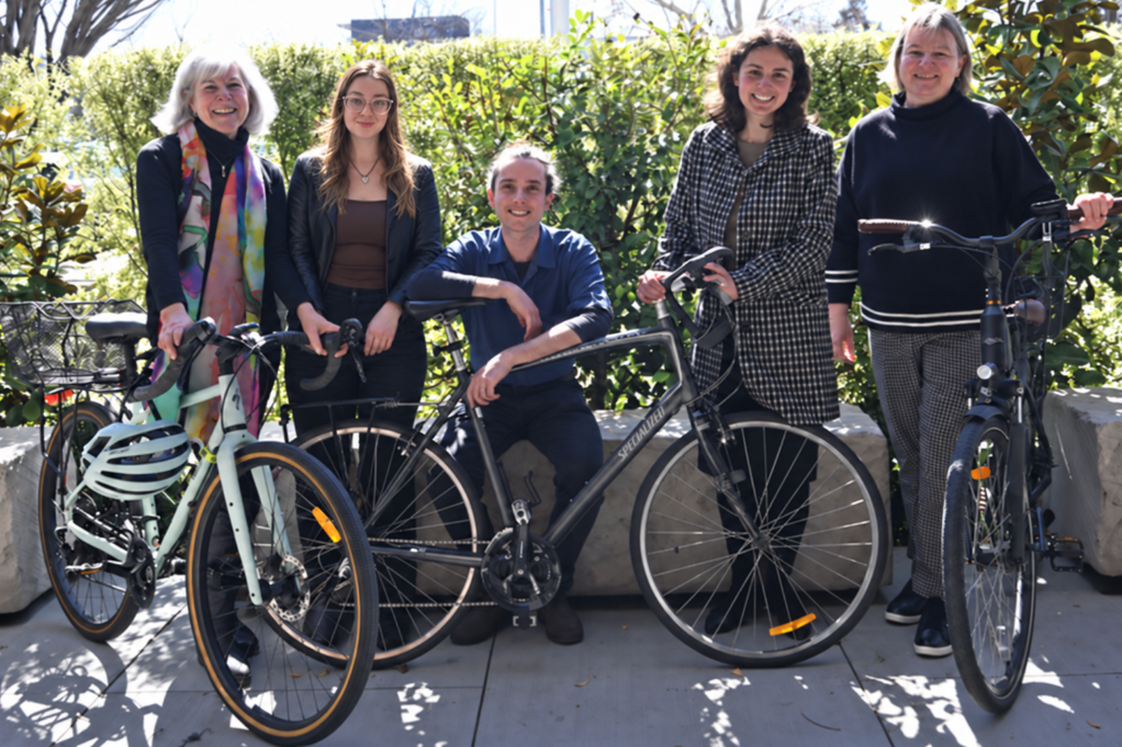Pedal Power staff together outdoors