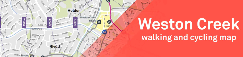 Weston Creek walking and cycling map