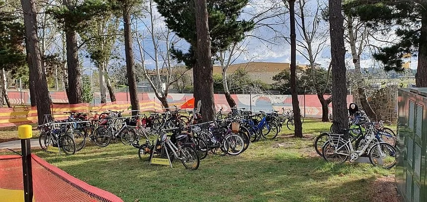 Bicycle parking at the National Folk Festival