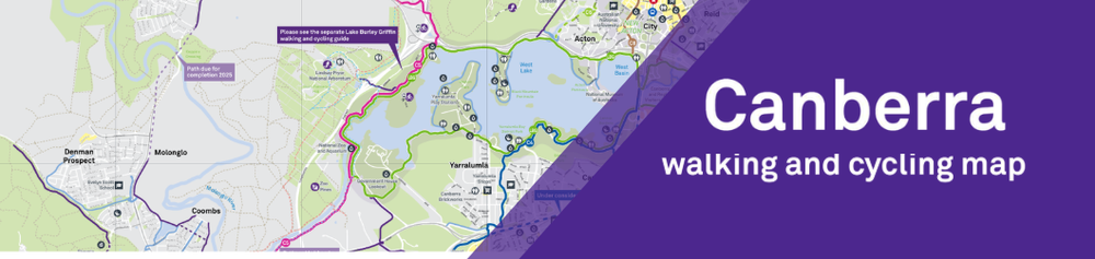 Canberra walking and cycling map